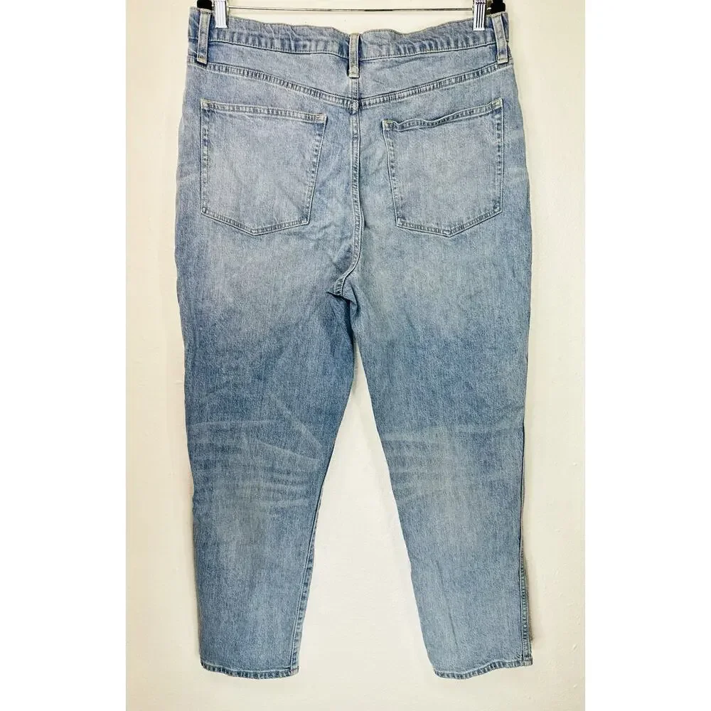 J. Crew High Rise Classic Vintage Light Wash Denim Jeans Womens Size 32 - Picture 2 of 8